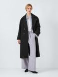 John Lewis ANYDAY Relaxed City Coat, Black