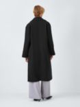 John Lewis ANYDAY Relaxed City Coat, Black