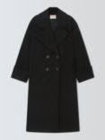 John Lewis ANYDAY Relaxed City Coat, Black