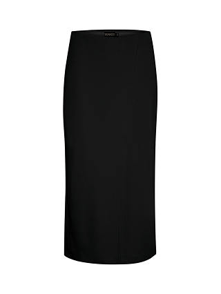 Soaked In Luxury Bea Wrap Effect Midi Skirt, Black