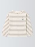 John Lewis Kids' Flower Stripe Top, Multi