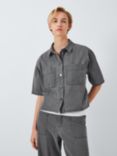 John Lewis ANYDAY Boxy Crop Shirt, Grey