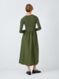 John Lewis ANYDAY Poplin Maxi Dress, Khaki