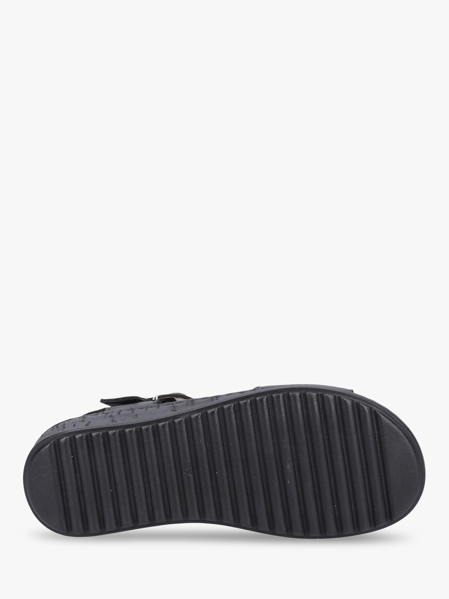 Hush Puppies Ellie Wedge Sandals, Black at John Lewis & Partners