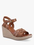 Hush Puppies Phoebe Leather Wedge Heel Sandals