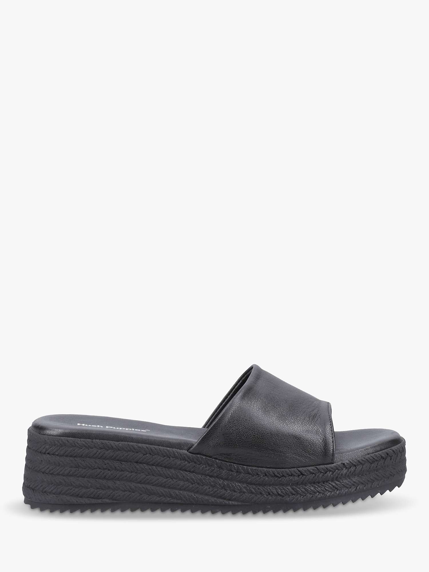 Buy Hush Puppies Robin Leather Espadrille Sliders Online at johnlewis.com