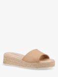 Hush Puppies Robin Leather Espadrille Sliders, Tan