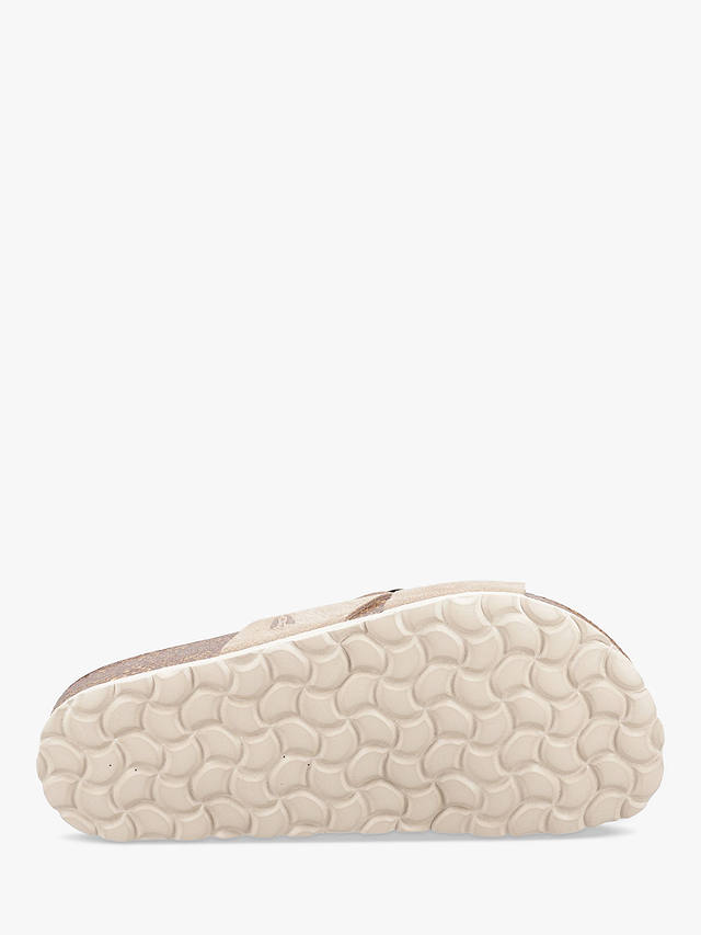 Hush Puppies Becky Suede Cross Strap Sliders, Taupe
