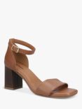 Hush Puppies Kelsey Leather Block Heel Sandals