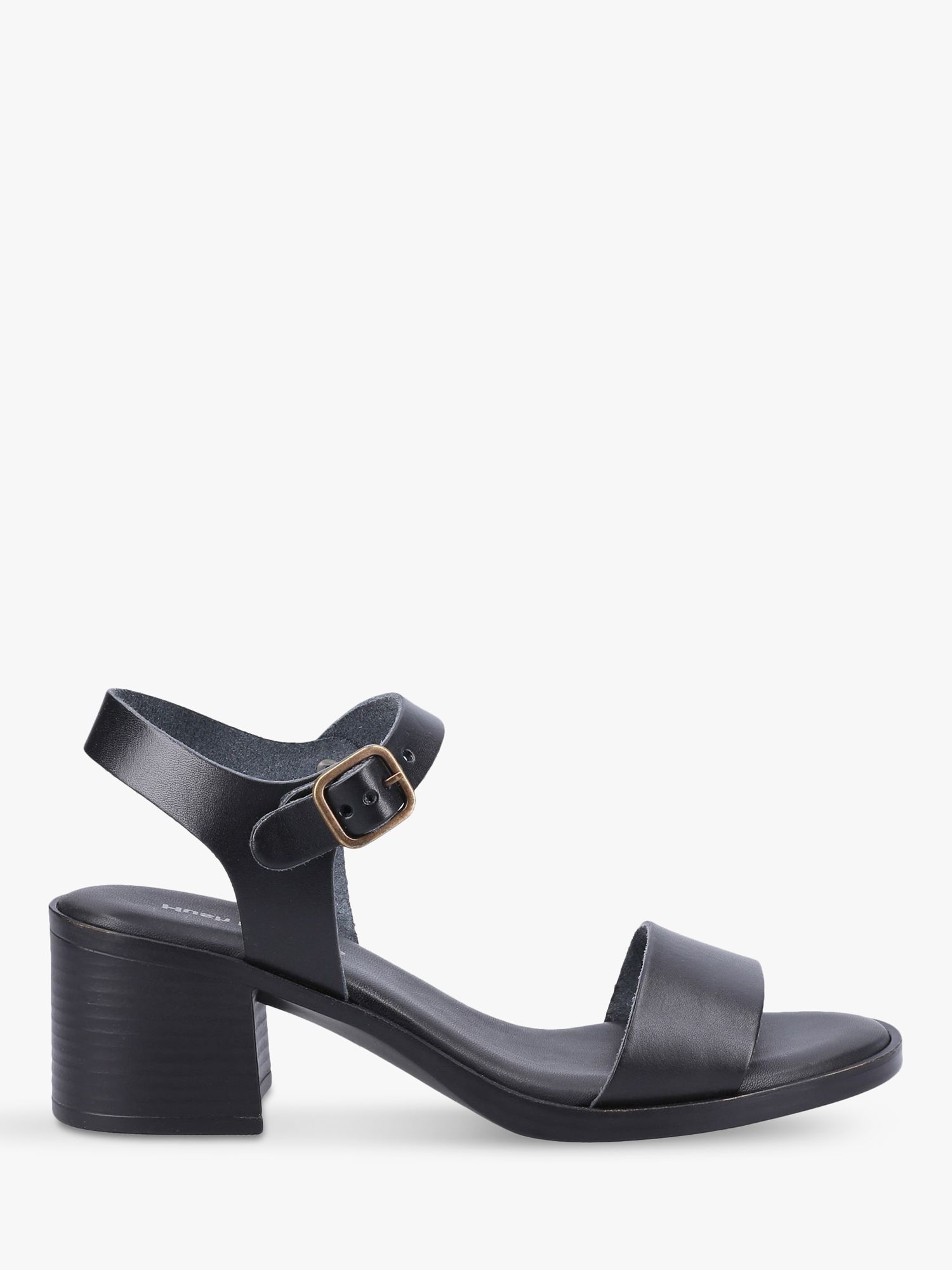 Hush Puppies Gabby Two Part Buckle Sandal, Black at John Lewis & Partners