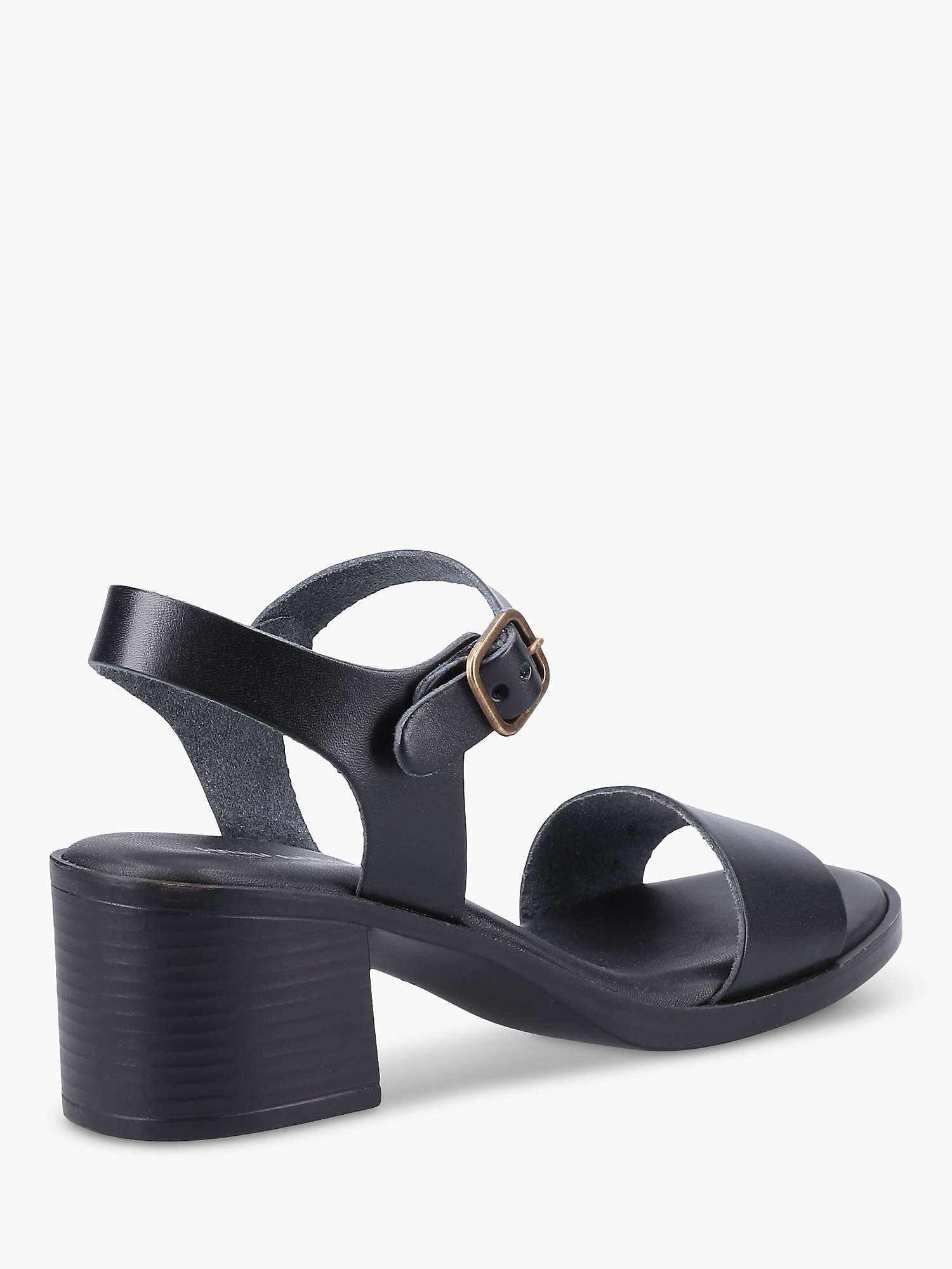 Buy Hush Puppies Gabby Two Part Buckle Sandal, Black Online at johnlewis.com