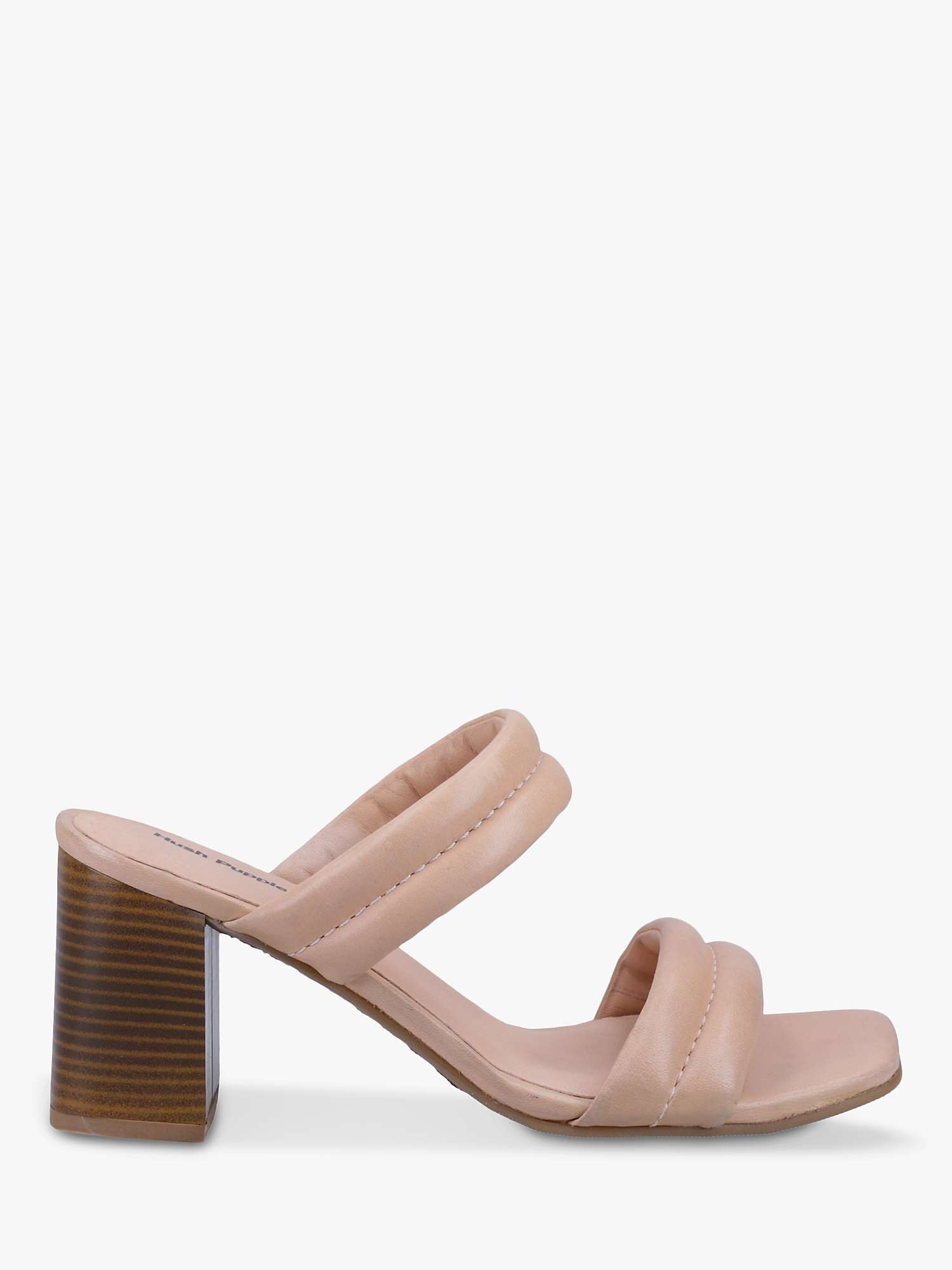 Buy Hush Puppies Katie Leather Heeled Sandals, Blush Online at johnlewis.com
