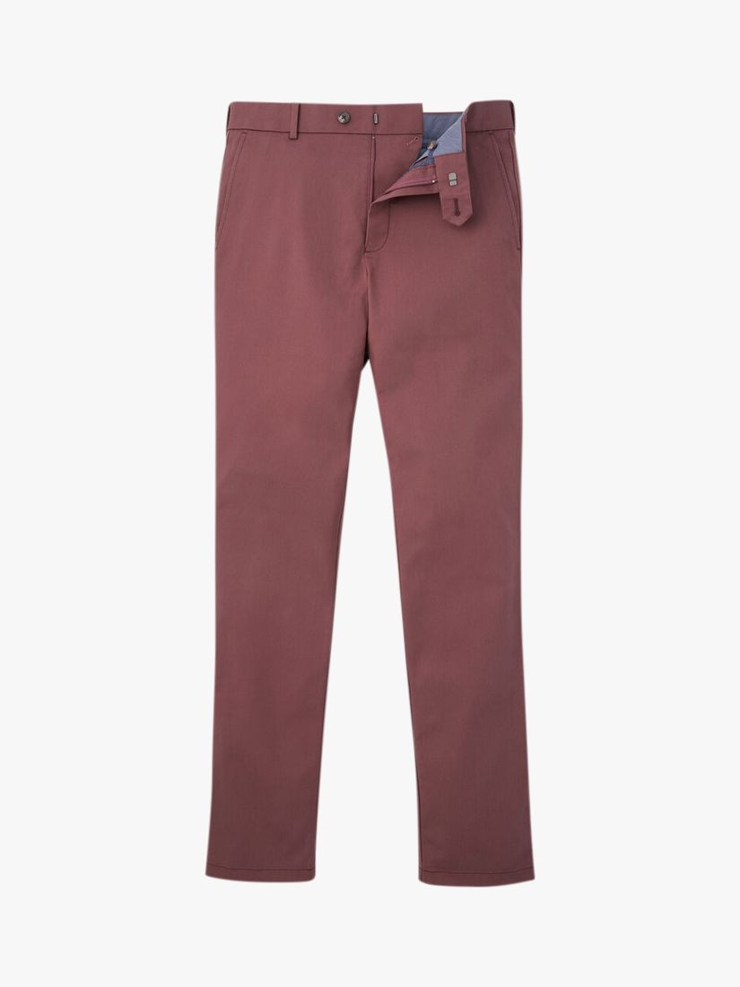 Charles Tyrwhitt Classic Fit Ultimate Non-Iron Chinos, Dark Pink, W38/L30