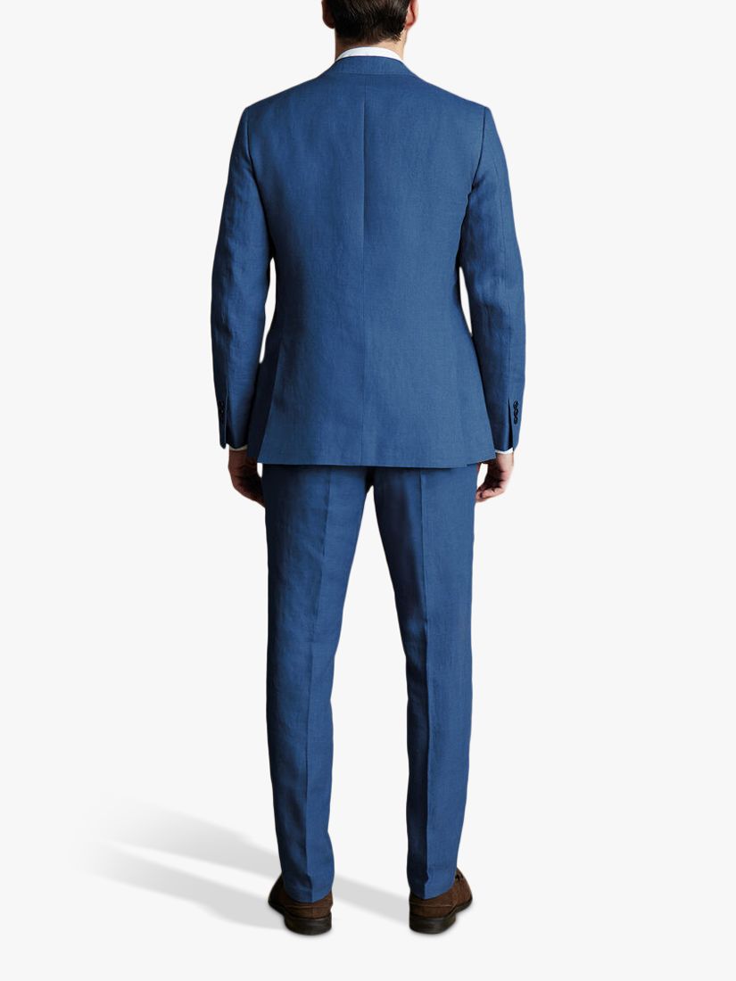 Charles Tyrwhitt Classic Fit Linen Suit Jacket, Royal Blue, 40R