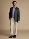 Charles Tyrwhitt Twill Wool Slim Fit Jacket, Sage Green