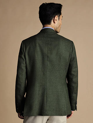 Charles Tyrwhitt Twill Wool Slim Fit Jacket, Sage Green
