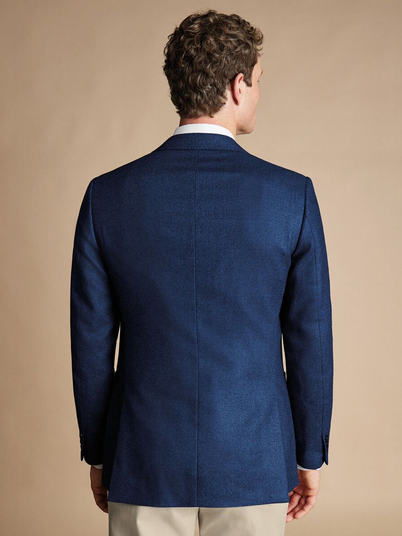 Buy Charles Tyrwhitt Classic Fit Wool & Silk Blend Twill Jacket, Ink Blue Online at johnlewis.com
