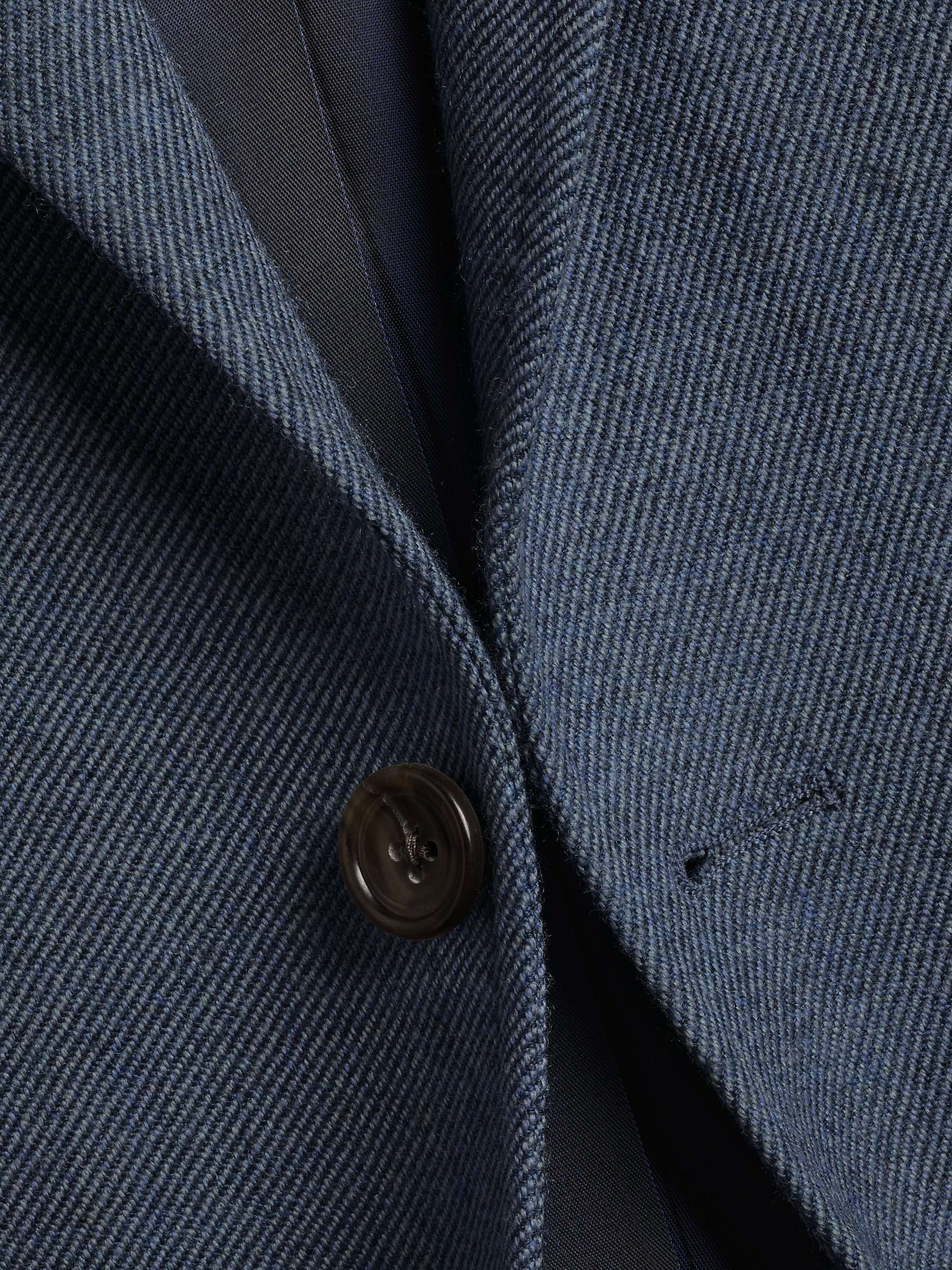 Buy Charles Tyrwhitt Classic fit Wool Twill Texture Jacket, Mid Blue Online at johnlewis.com