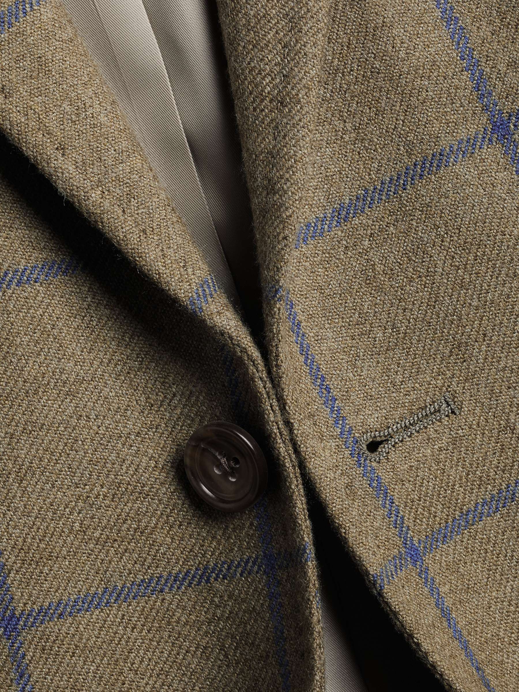 Buy Charles Tyrwhitt Windowpane Wool Slim Fit Jacket, Indigo Blue Online at johnlewis.com