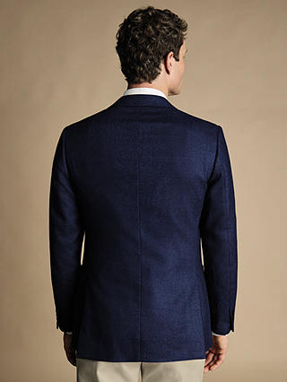 Charles Tyrwhitt Twill Wool Blend Slim Fit Jacket, Ink Blue