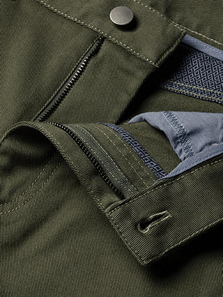 Charles Tyrwhitt Classic Fit 5 Pocket Twill Jeans, Olive Green