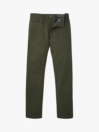 Charles Tyrwhitt Classic Fit 5 Pocket Twill Jeans, Olive Green