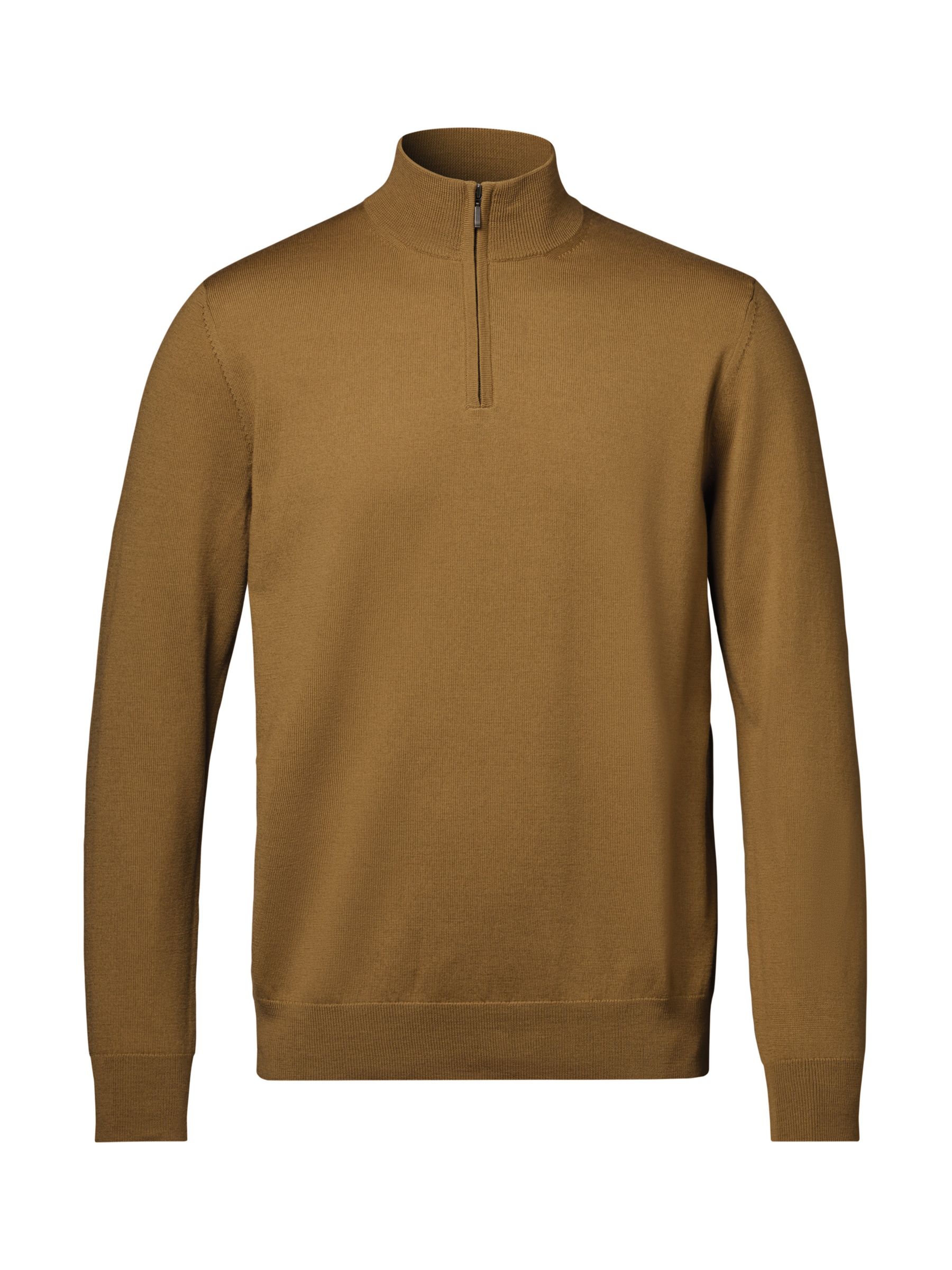 Buy Charles Tyrwhitt Merino Wool Zip Neck Jumper Online at johnlewis.com