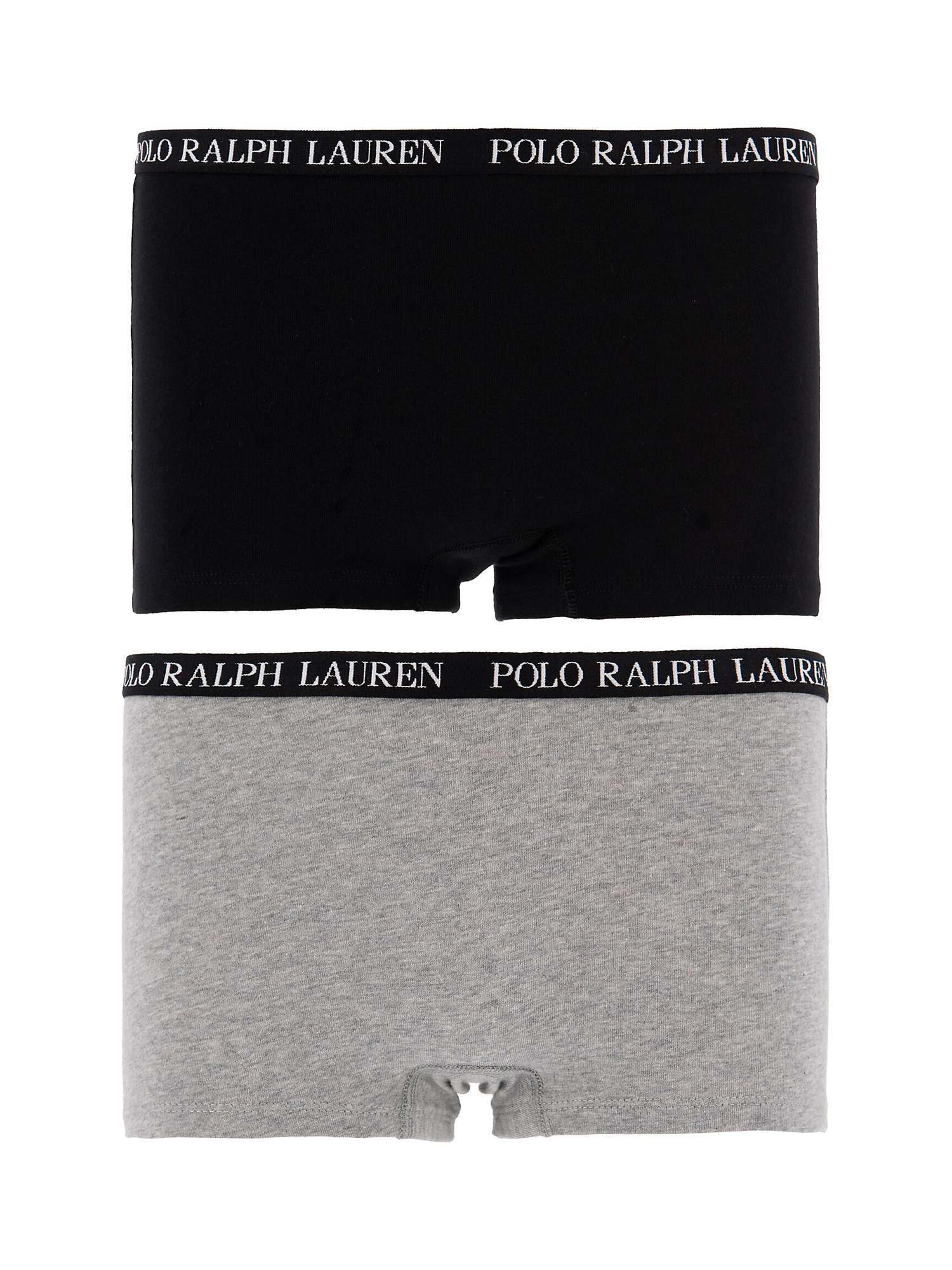 Buy Polo Ralph Lauren Kids' Cotton Blend Underwear Shorts, Pack of 2, Black/Grey Online at johnlewis.com
