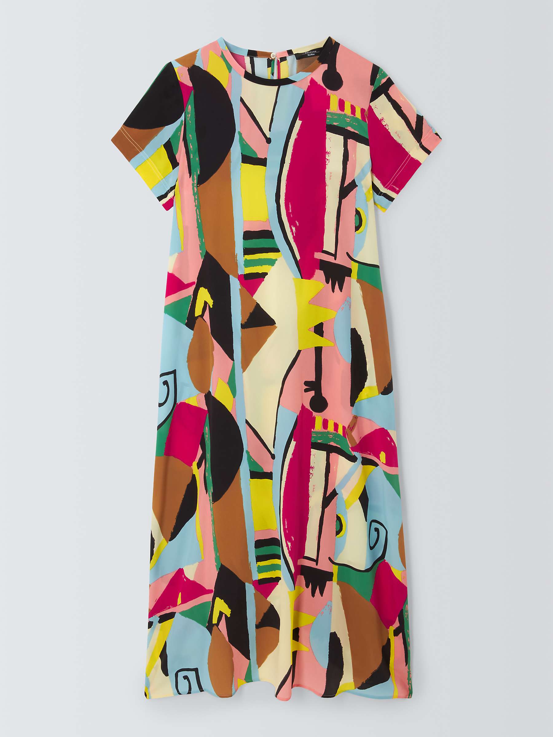 Buy Weekend MaxMara Orchis Abstract Print Midi Dress, Multi Online at johnlewis.com