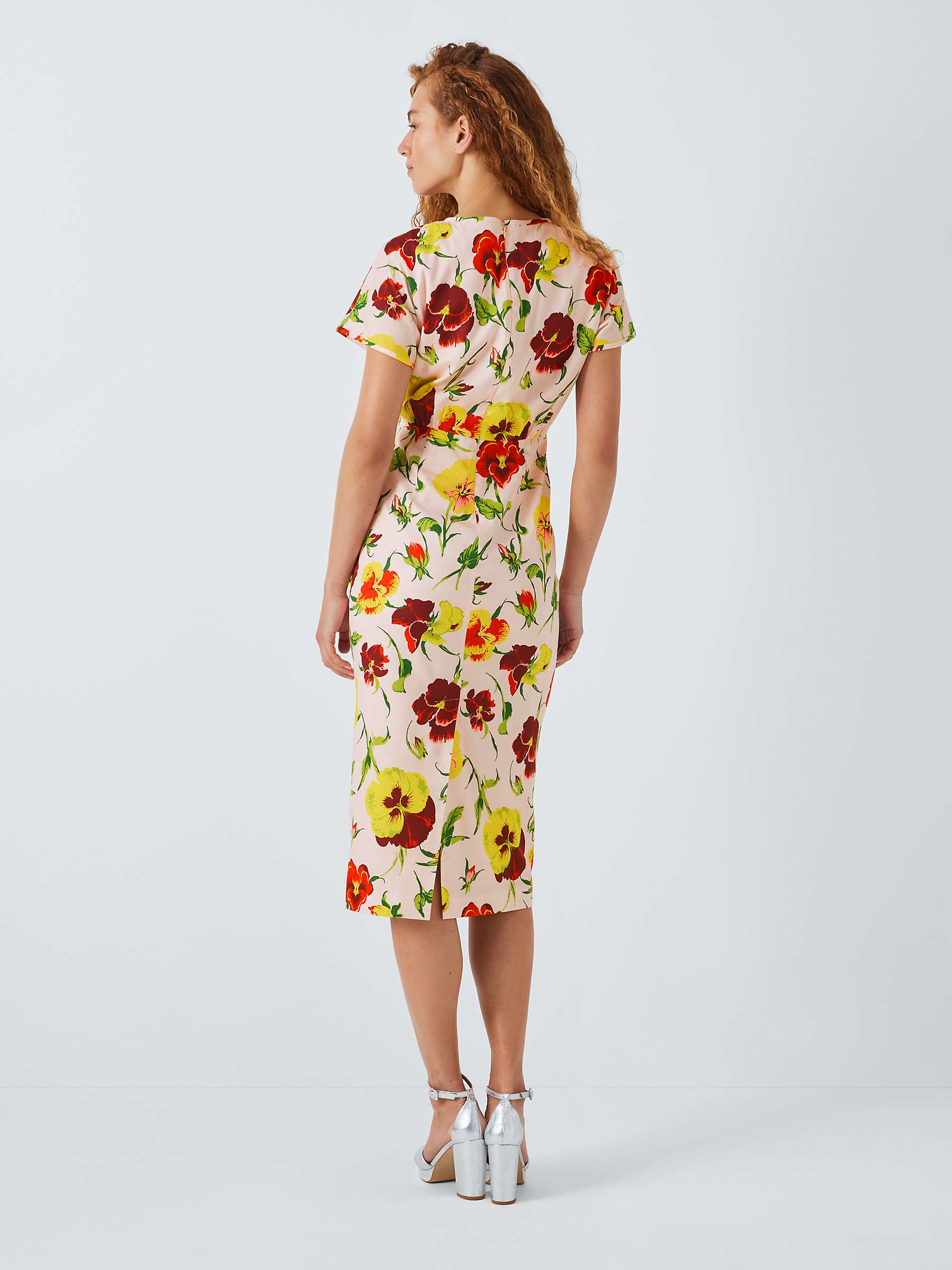 Buy Weekend MaxMara Kim Floral Print Dress, Pink/Multi Online at johnlewis.com