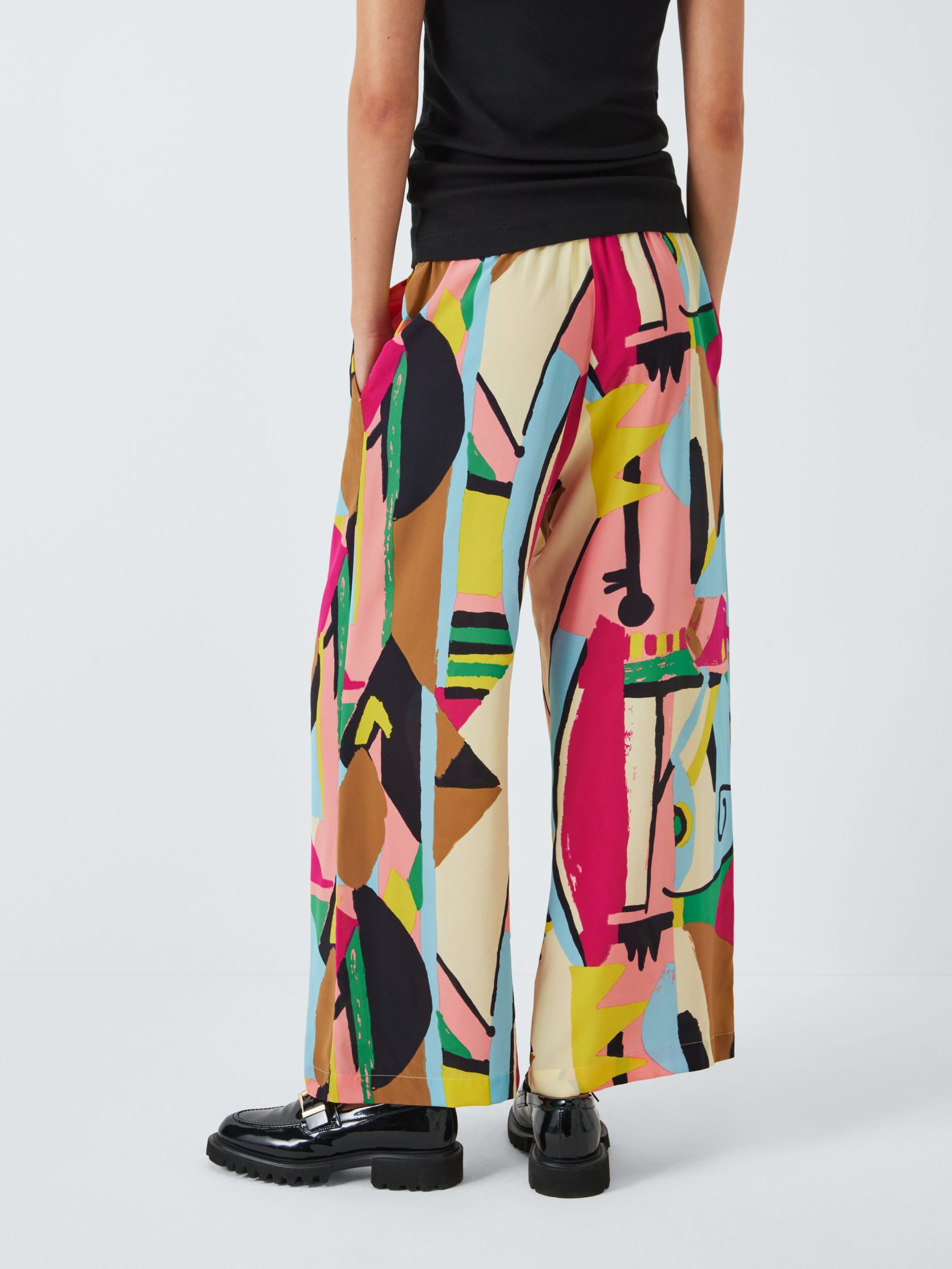 Buy Weekend MaxMara Gradara Abstract Print Trousers, Multi Online at johnlewis.com