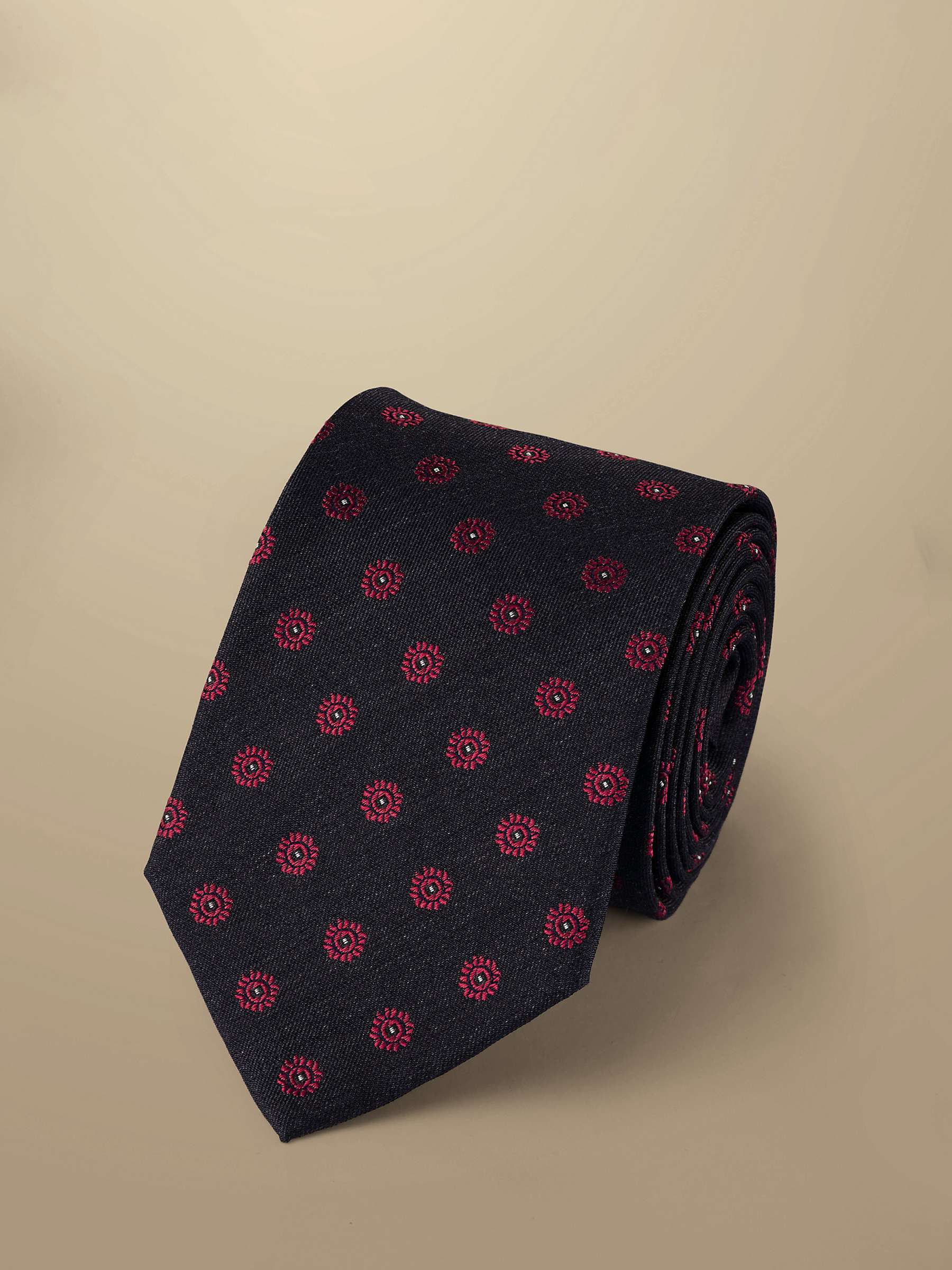 Buy Charles Tyrwhitt Medallion Silk Stain Resistant Tie Online at johnlewis.com