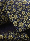 Charles Tyrwhitt Floral Textured Silk Tie, Ink Blue/Gold