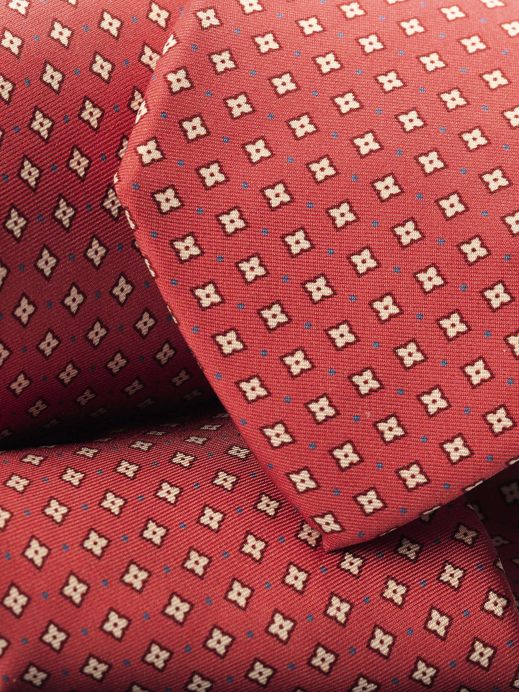 Buy Charles Tyrwhitt Mini Medallion Print Silk Tie, Coral  Pink Online at johnlewis.com
