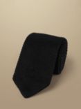 Charles Tyrwhitt Silk Knit Slim Tie, Black