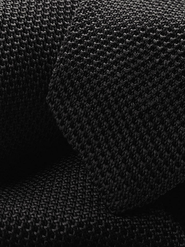 Charles Tyrwhitt Silk Knit Slim Tie, Black