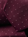Charles Tyrwhitt Spot Silk Tie, Dark Pink