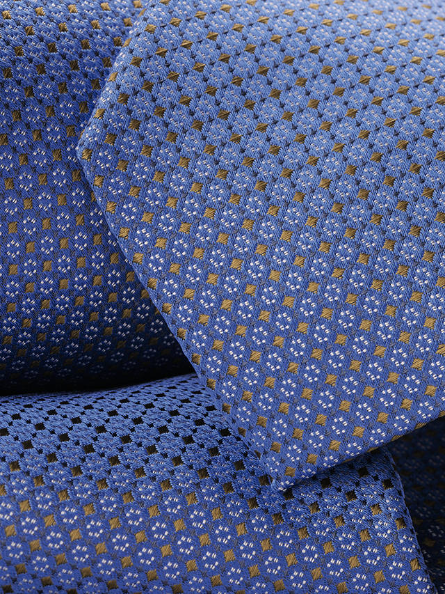 Charles Tyrwhitt Floral Print Silk Tie, Cornflower Blue
