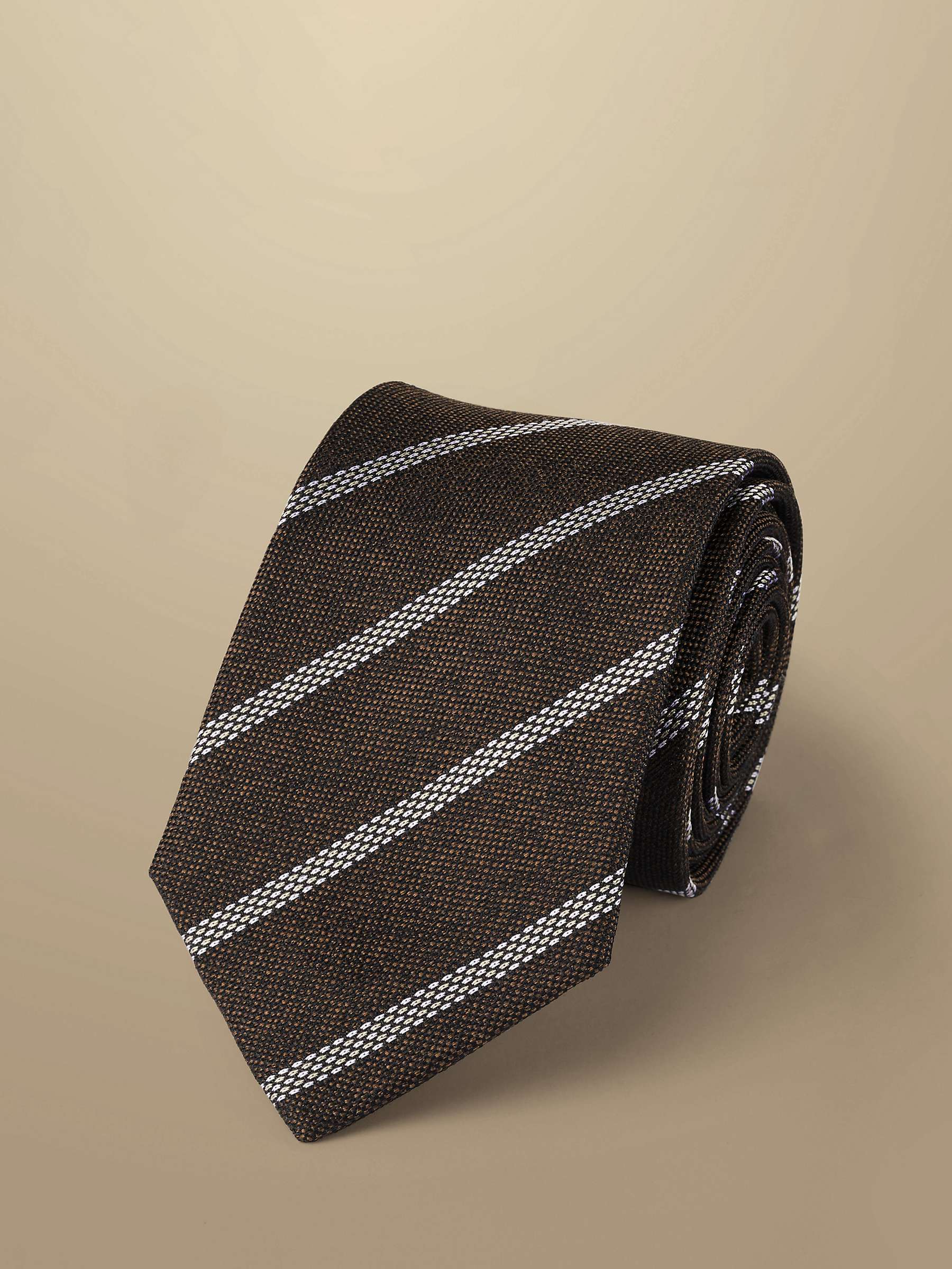 Buy Charles Tyrwhitt Stripe Silk Tie Online at johnlewis.com