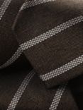 Charles Tyrwhitt Stripe Silk Tie, Chocolate Brown