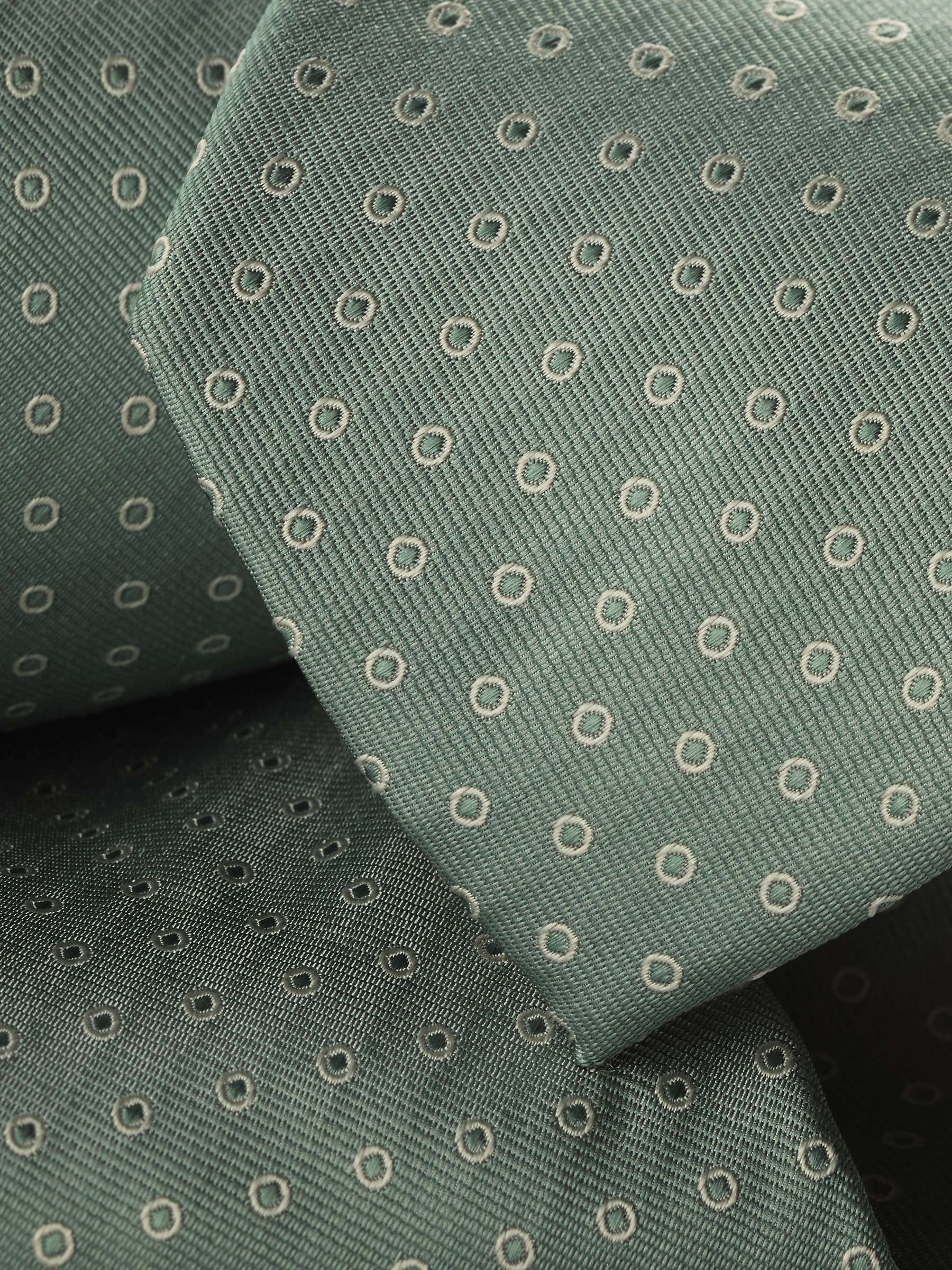 Buy Charles Tyrwhitt Spot Silk Stain Resistant Tie, Light Green Online at johnlewis.com