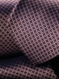 Charles Tyrwhitt Geometric Textured Silk Stain Resistant Tie, Pink