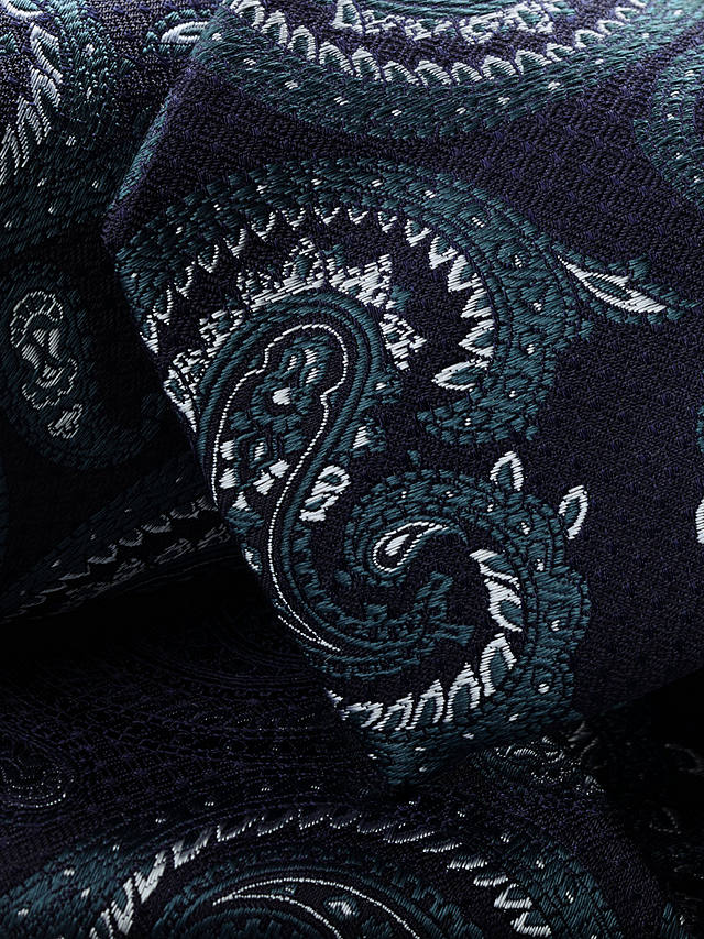 Charles Tyrwhitt Paisley Silk Tie, Ink Blue/Multi