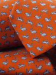 Charles Tyrwhitt Hare Print Silk Tie, Orange