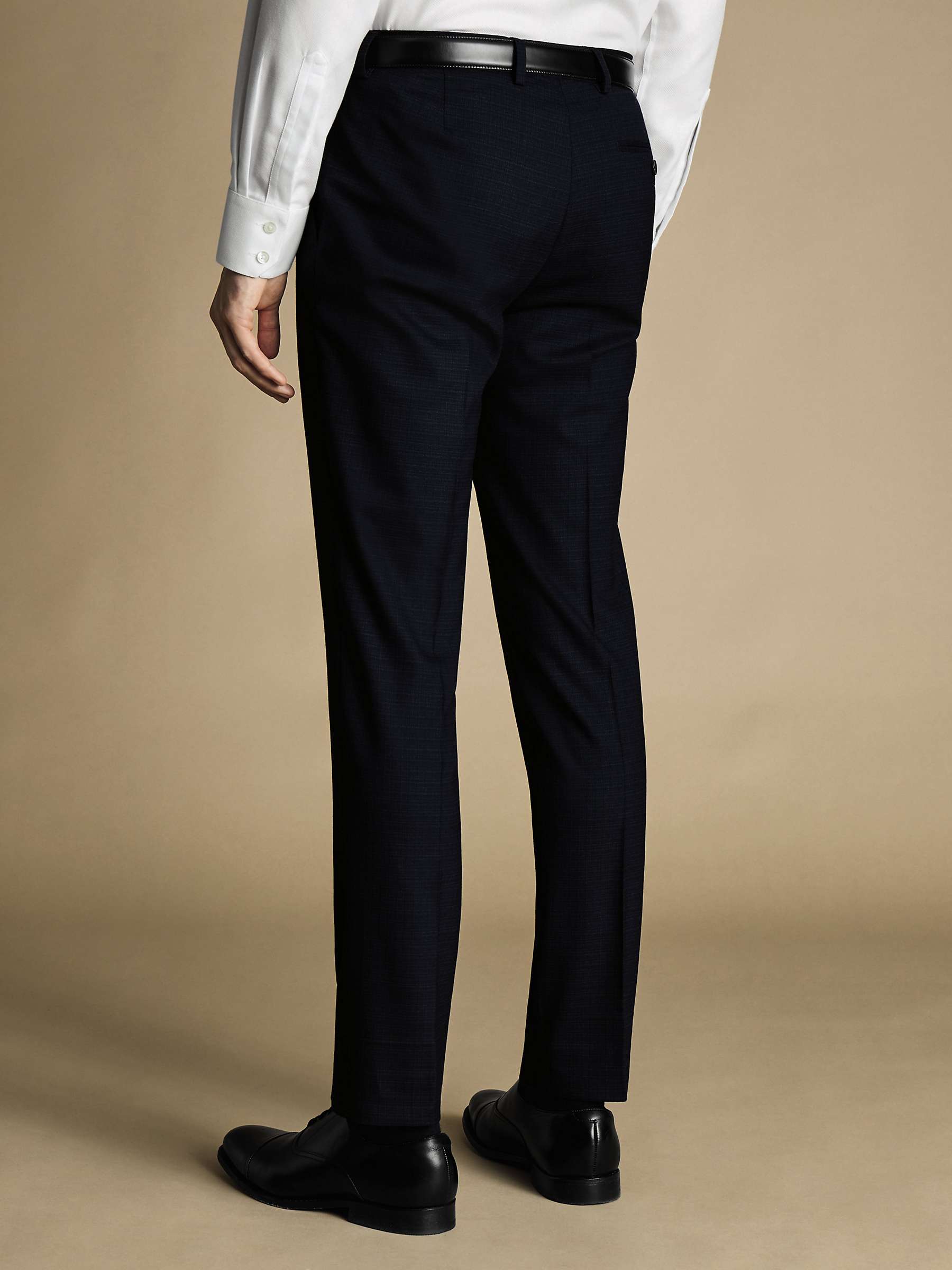 Buy Charles Tyrwhitt Micro Grid Check Slim Fit Suit Trousers Online at johnlewis.com