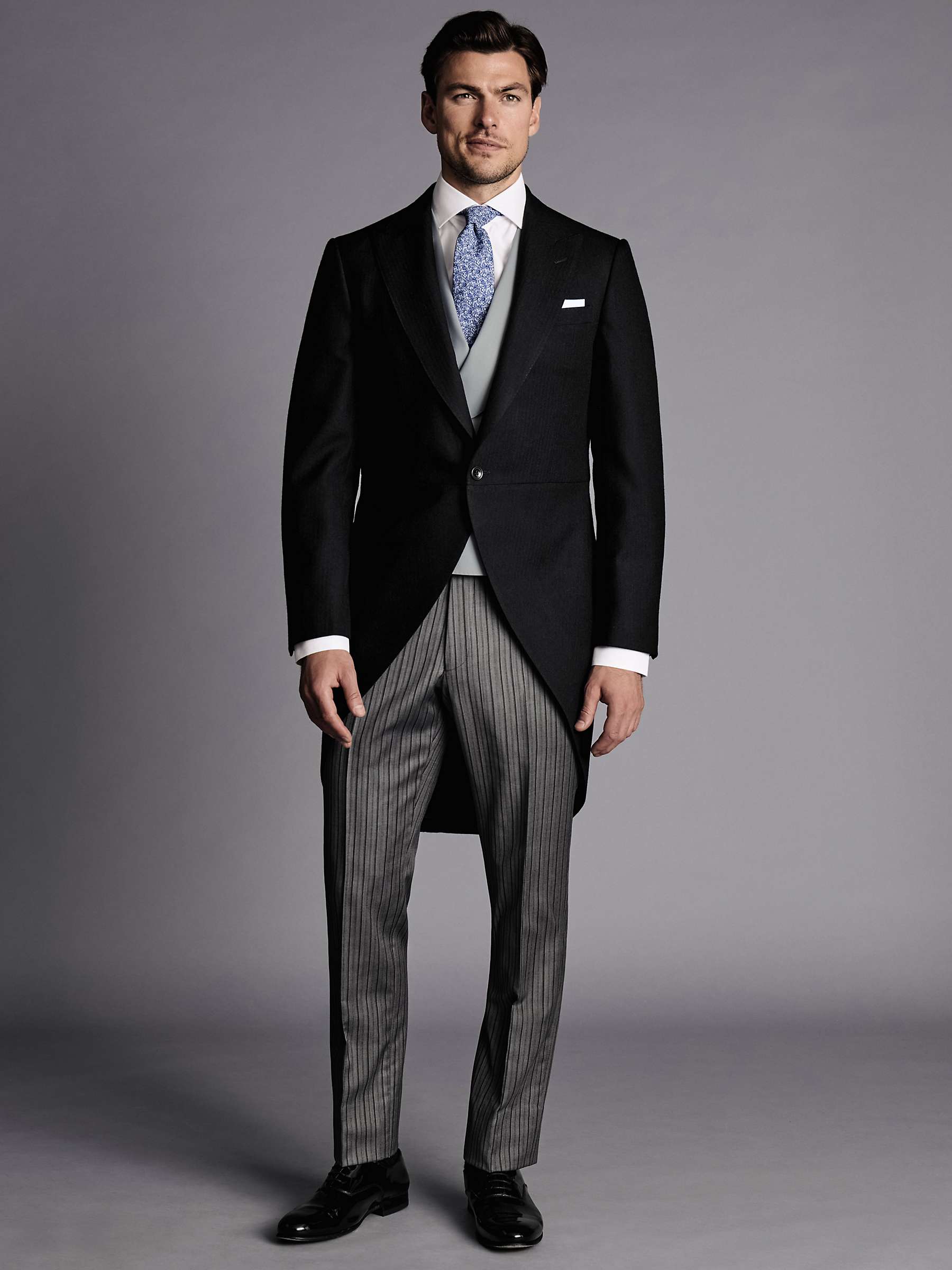 Buy Charles Tyrwhitt Morning Stripe Slim Fit Suit Trousers Online at johnlewis.com