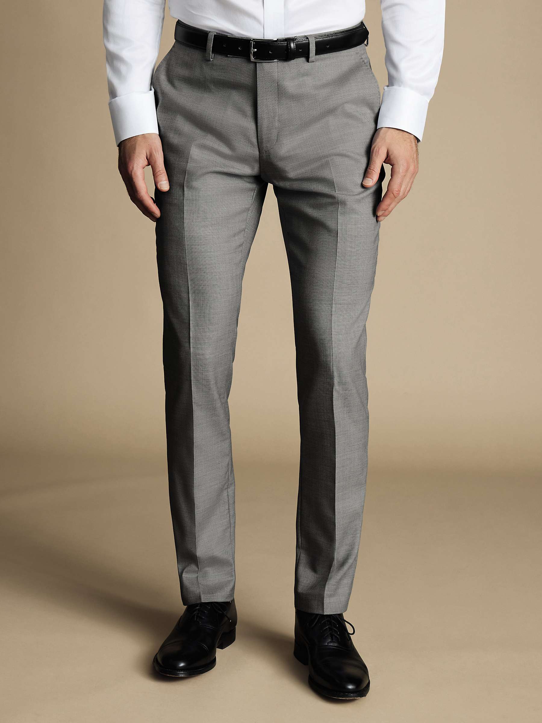 Buy Charles Tyrwhitt Sharkskin Ultimate Performance Slim Fit Suit Trousers Online at johnlewis.com