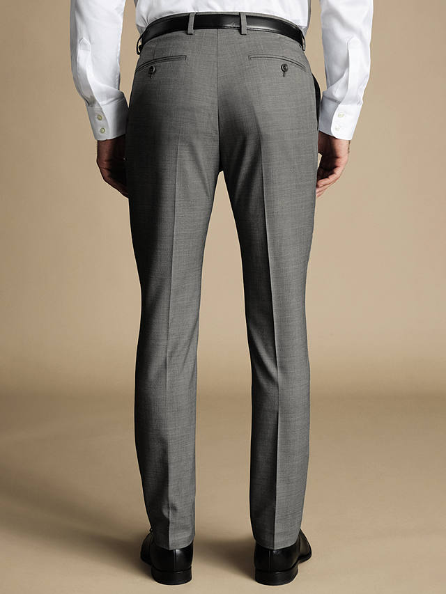 Charles Tyrwhitt Sharkskin Ultimate Performance Slim Fit Suit Trousers, Grey