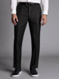 Charles Tyrwhitt Slim Fit Natural Stretch Birdseye Suit Trousers, Grey