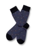Charles Tyrwhitt Spot Socks, Ocean Blue